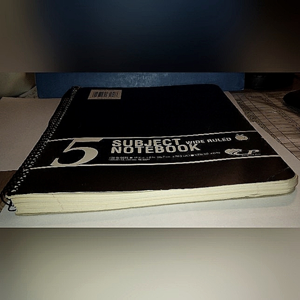 GIFTED...5 SUBJECT WIDE RULED NOTEBOOK - Picture 4 of 9